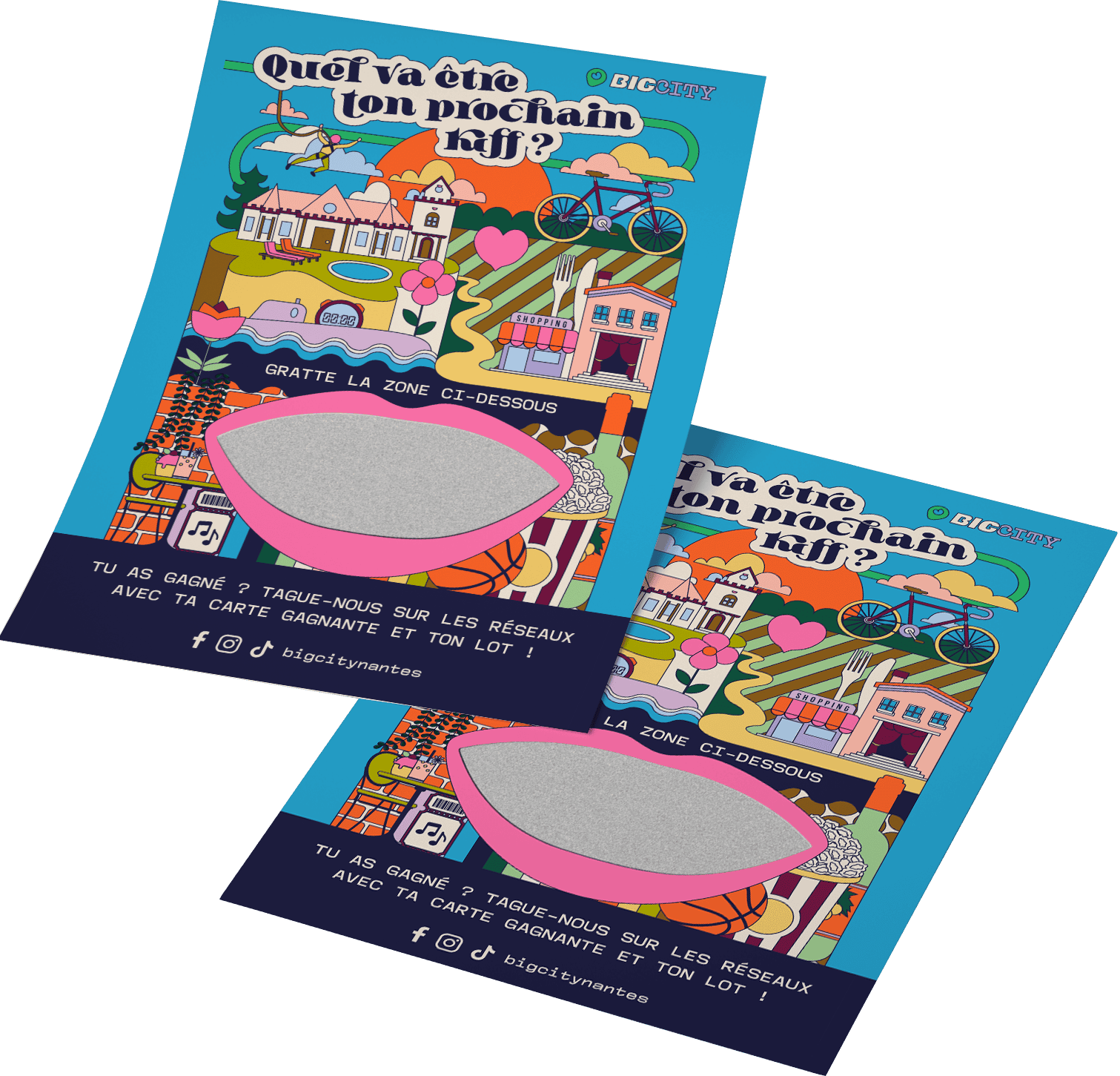 Pochettes du Kiff — cartes à gratter