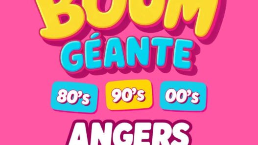 Visuel de La Boum Géante, soirée années 80 et 90 à Angers