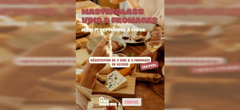 Vin & fromage : Ma Cave Bio organise une masterclass gourmande à Angers