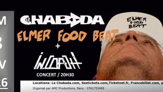 Elmer Food Beat en concert au Chabada à Angers