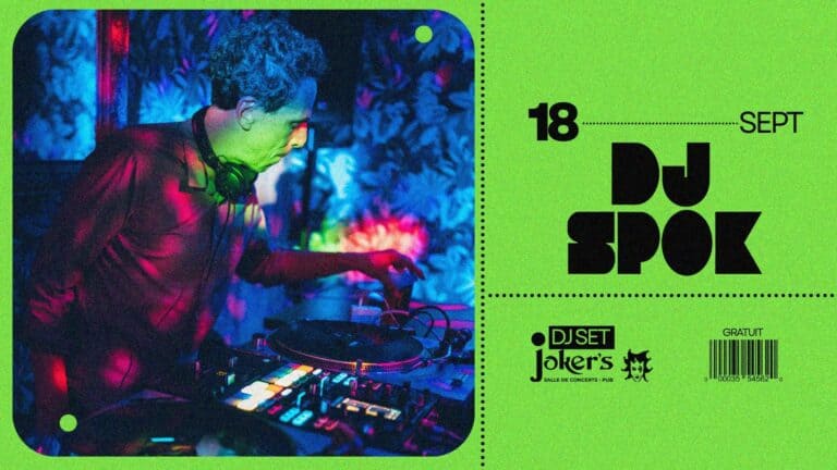 SPOK DJ SET : hip-hop et UK garage au Joker’s Pub