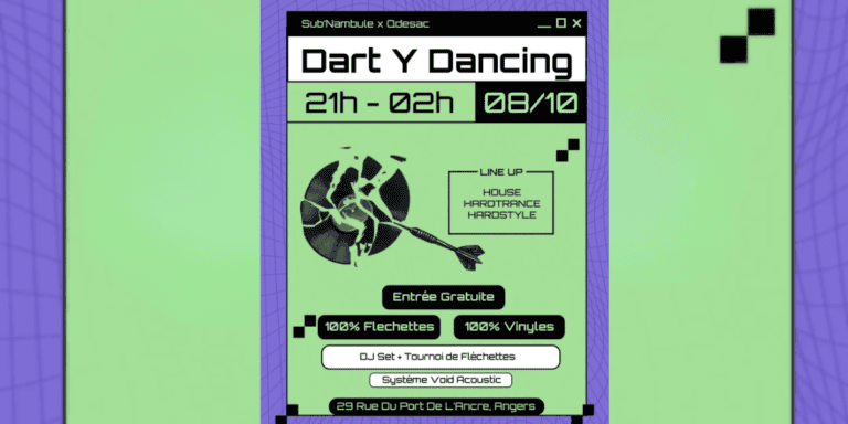 Dart Y Dancing : Vinyles + Fléchettes + Before Barathon
