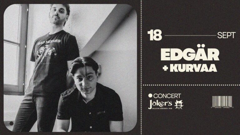 Edgär + Kurvaa : une soirée rock qui va secouer le Joker’s Pub