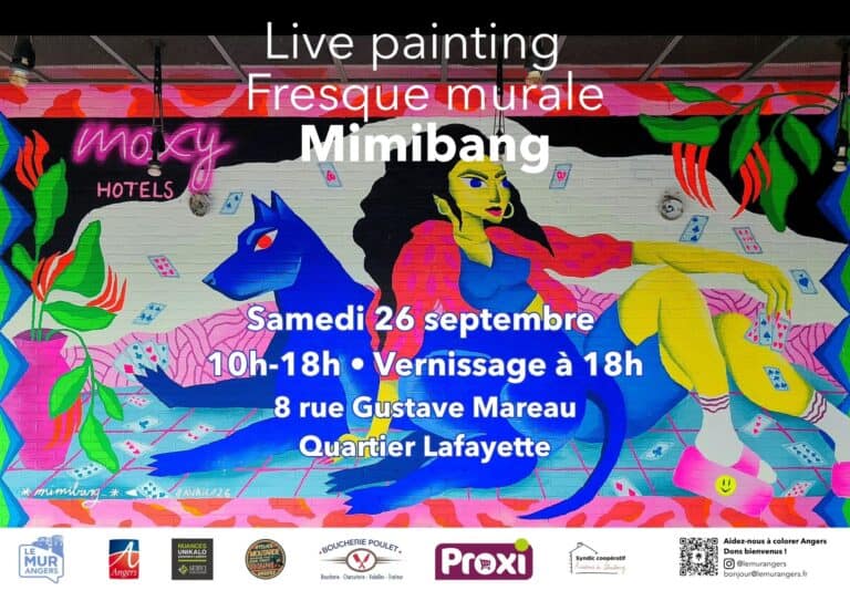 Événement passé : Livepainting : performance artistique de Mimibang d&rsquo;une fresque éphémère