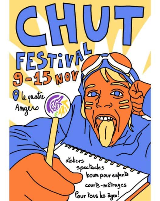 Affiche du CHUT Festival organisé du 9 au 15 novembre 2026 au Qu4tre à Angers