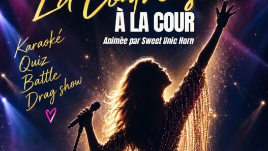 Affiche de la soirée Céline Dion avec drag show, battle et karaoké à La Cour à Angers le 11 septembre 2026