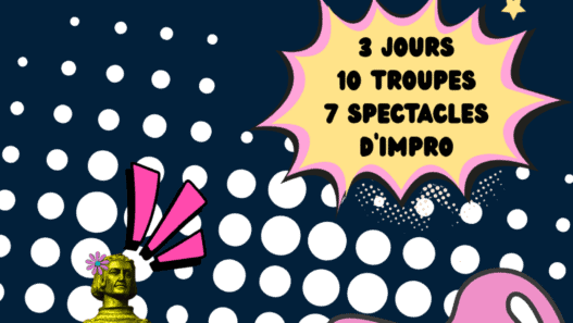 Spectacle d’improvisation théâtrale aux Folies Angevines pendant le FITA 2026
