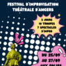Spectacle d’improvisation théâtrale aux Folies Angevines pendant le FITA 2026