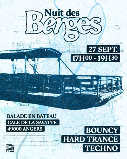 Affiche de la Nuit des Berges organisée par 1PASS à Angers le 27 septembre 2026