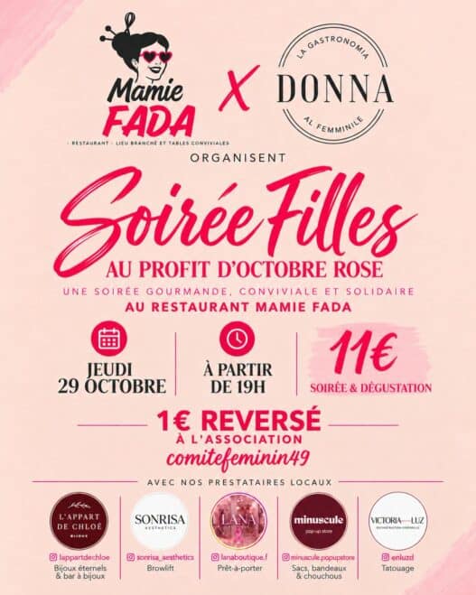 Soirée filles Octobre rose